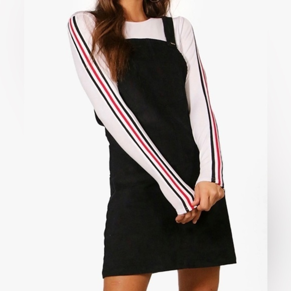Black overall style dress‎, size 6